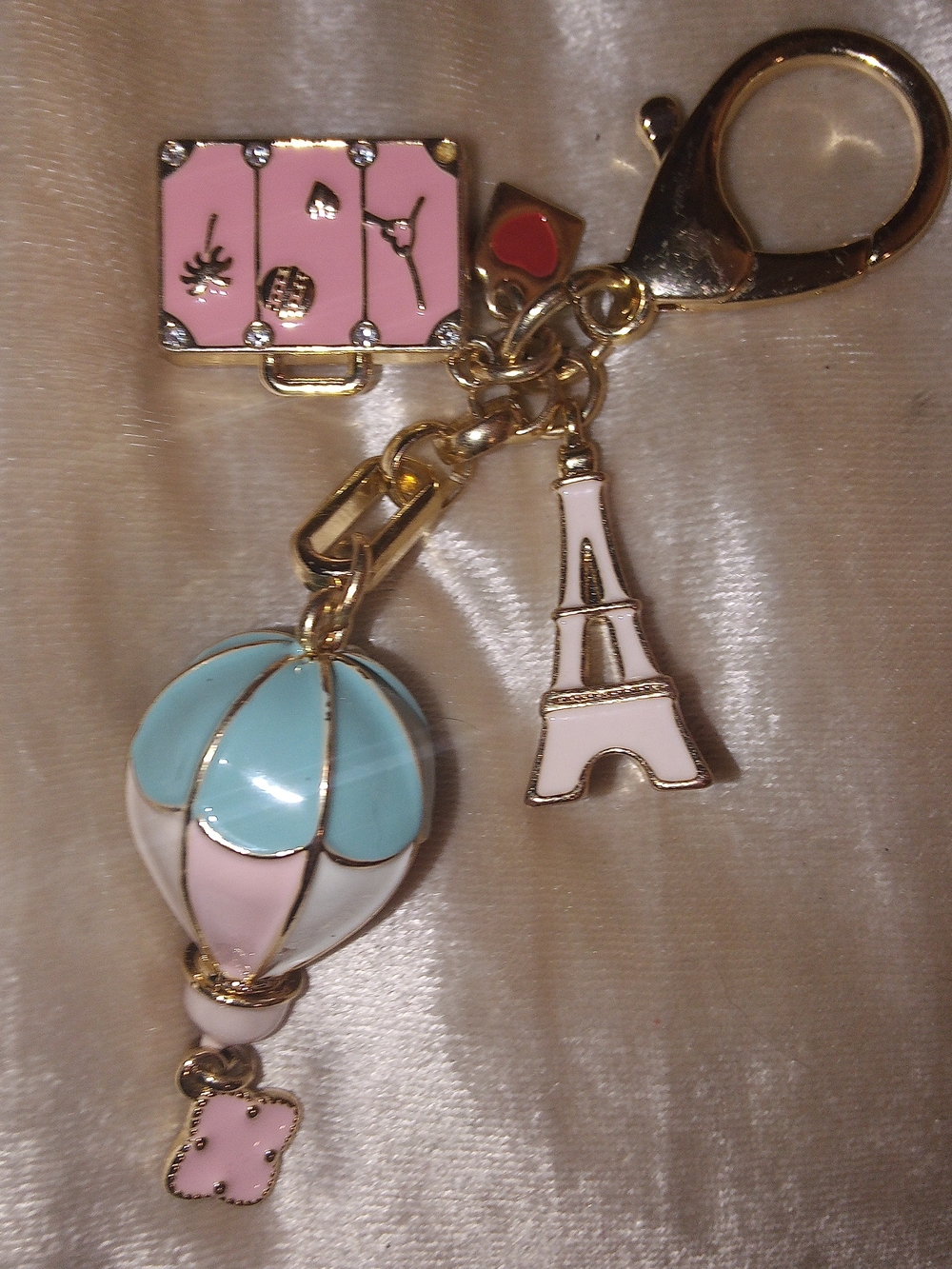 Piper K Paris Travel Bag Charm And Keychain